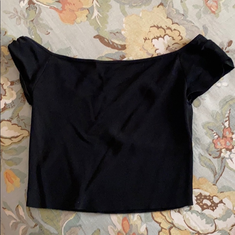 Off the shoulder crop top